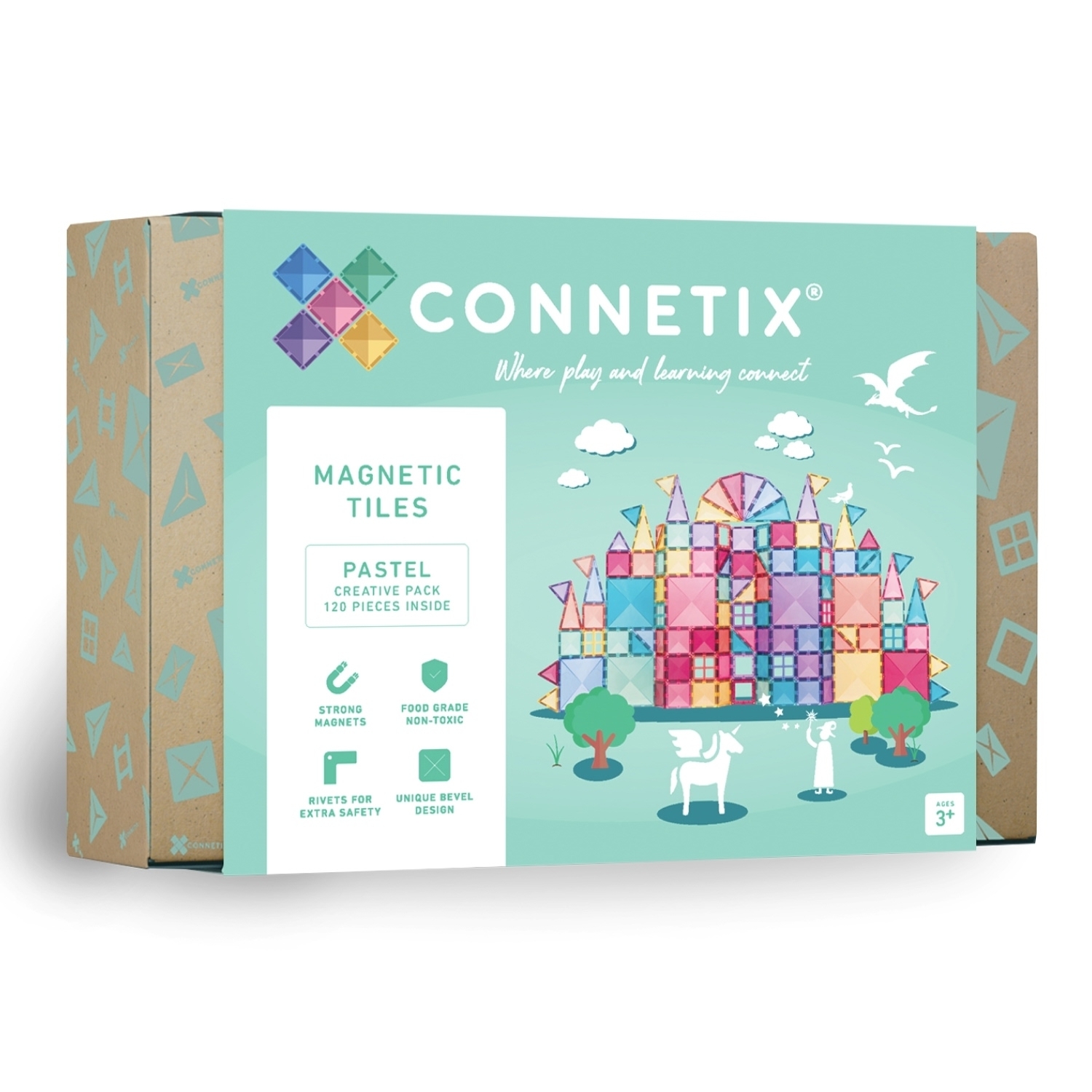 Connetix Magnetbausteine Pastel Creative Pack 120 Teile