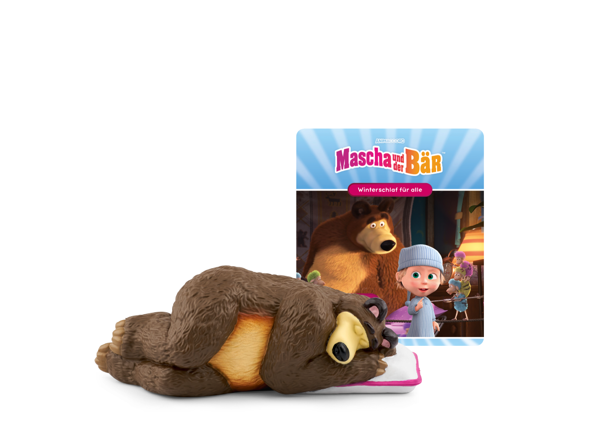 Tonies Hörfigur Mascha und der Bär Winterschlaf für alle + 5 weitere quirlige und lustige Geschichten