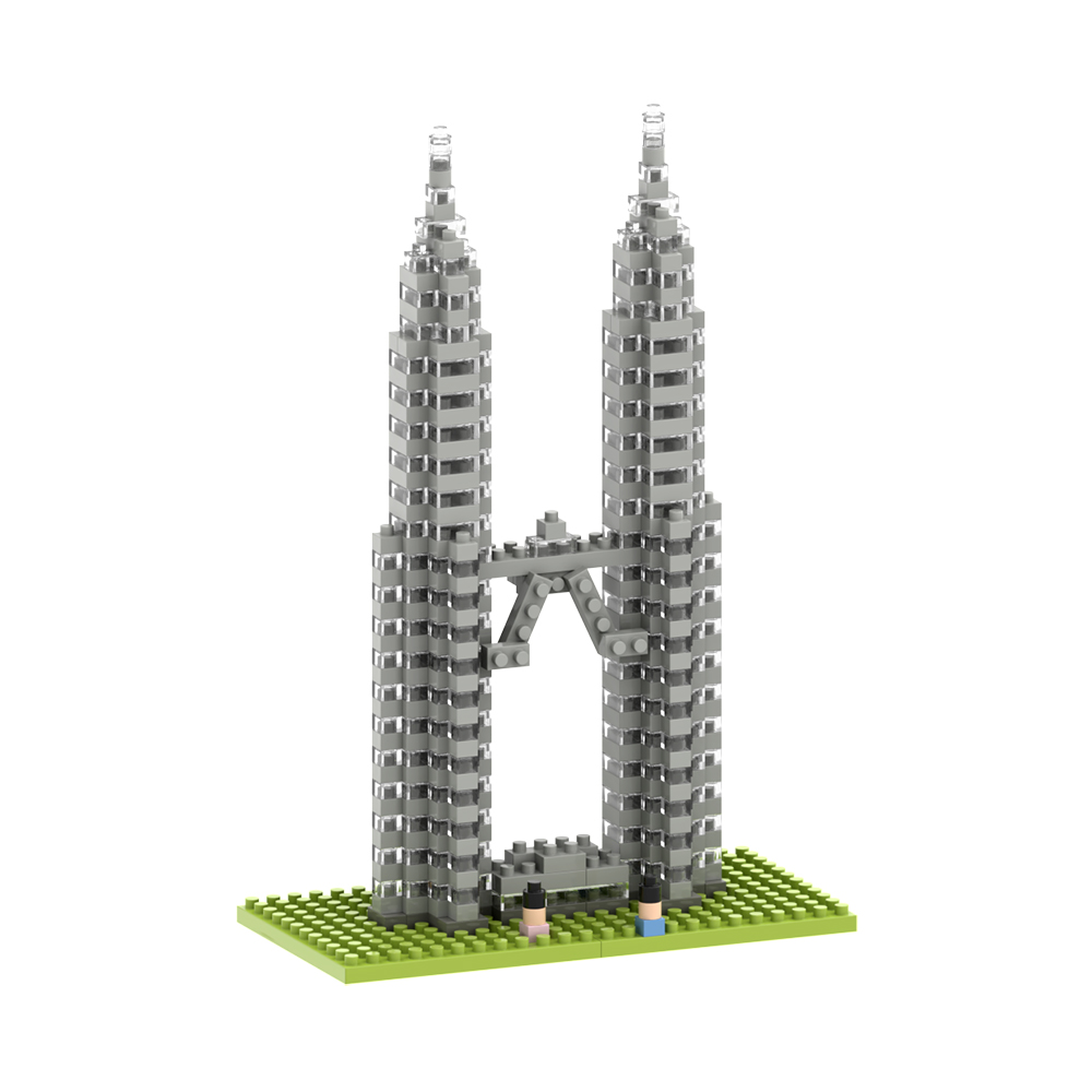 Brixies Petronas Towers 450 Mini-Klemmbausteine