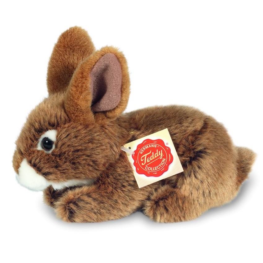 Hermann Teddy Hase sitzend braun 19 cm Stofftier