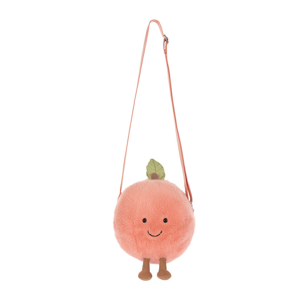 Jellycat Stofftier Amuseables Peach Shoulder Bag Plüsch-Handtasche