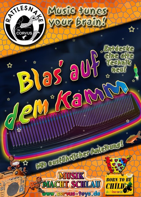 Rattlesnake Instrument Kamm Blasen