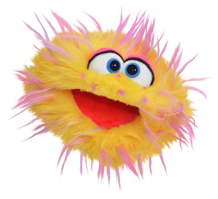 Living Puppets Handpuppe Bääm (gelb/pink) aus der Reihe Quatschköpfe Limited Edition 2024