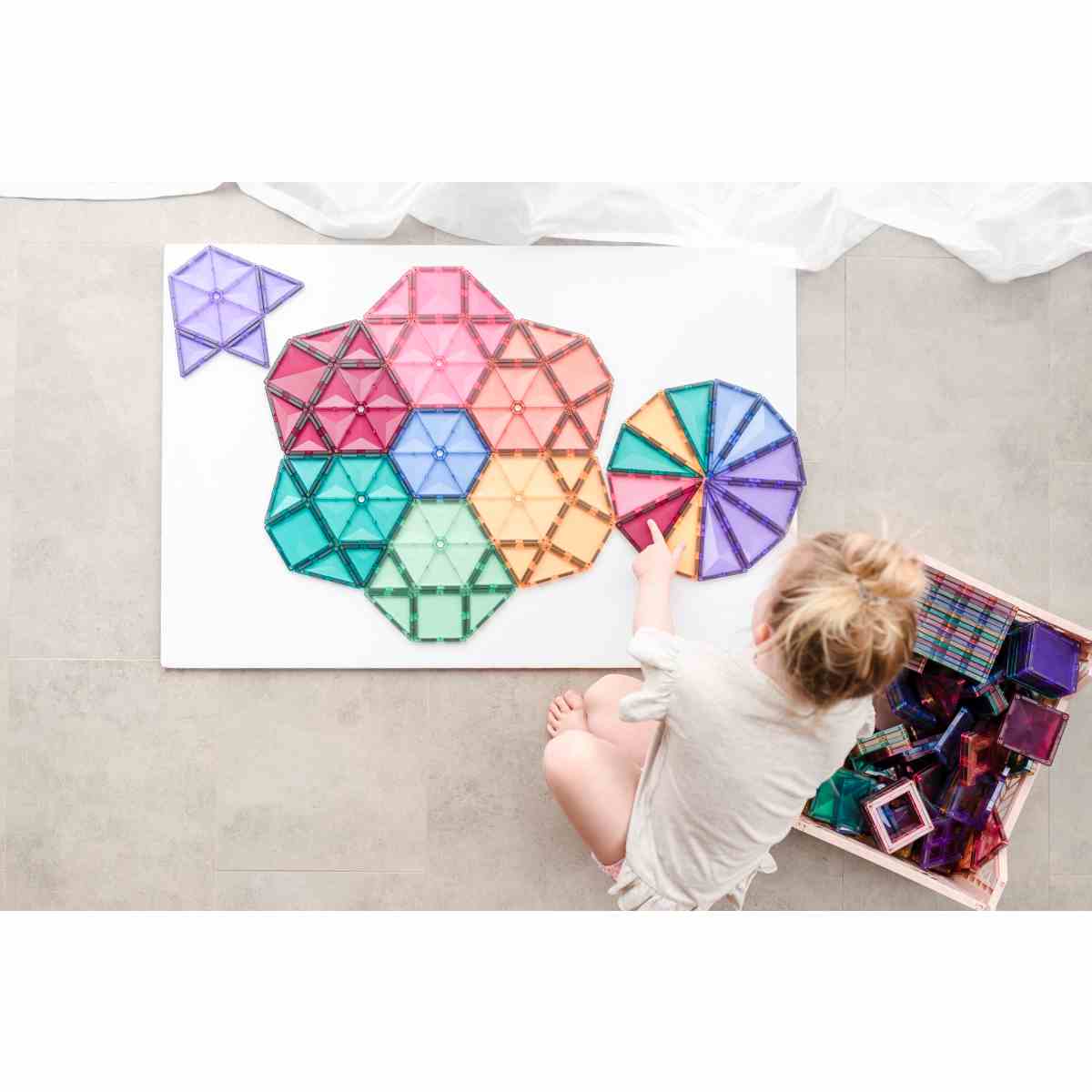 Connetix Magnetbausteine Rainbow Pastel Mega Pack  202 Teile