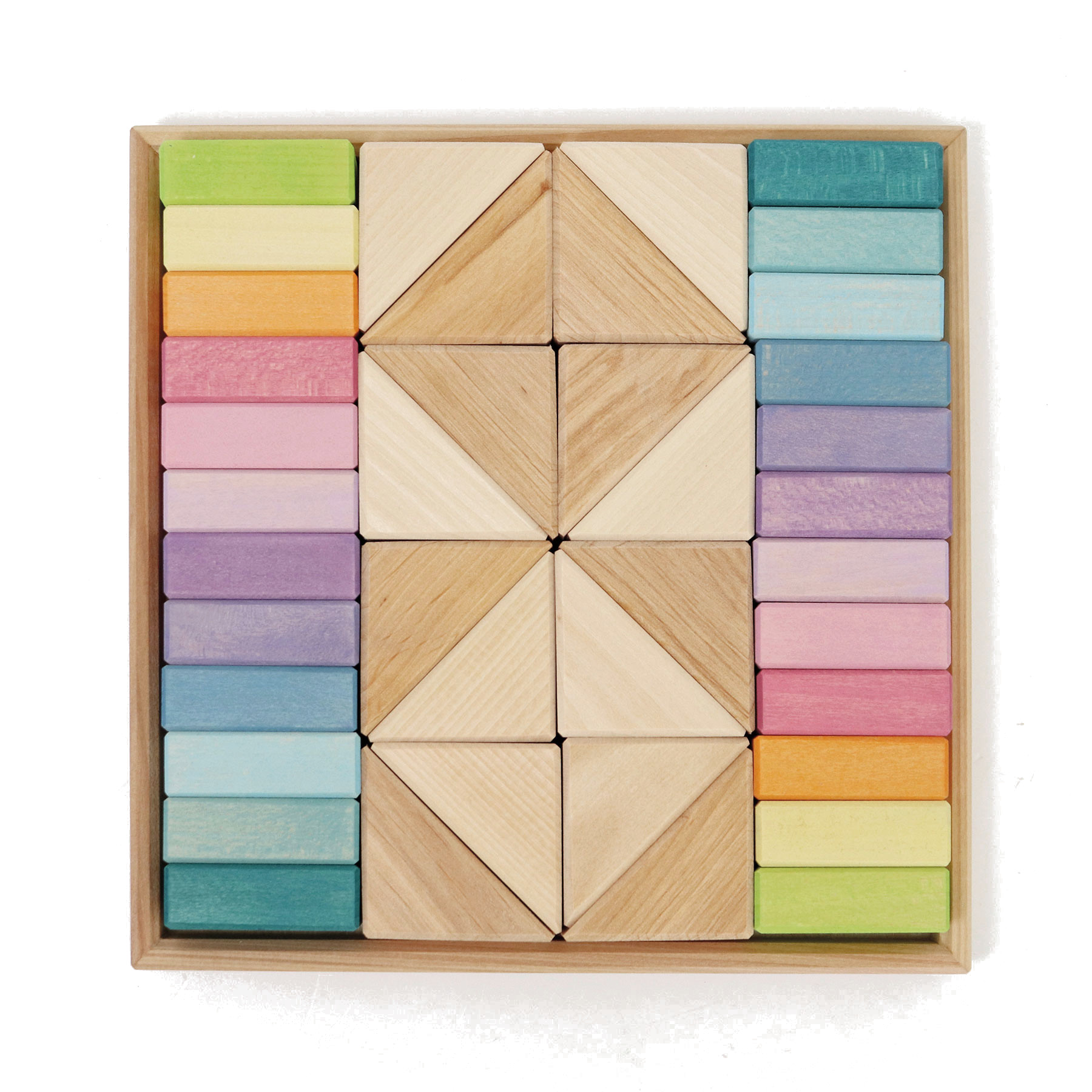 Grimms Bauset Pastell Duo Holzbausteine