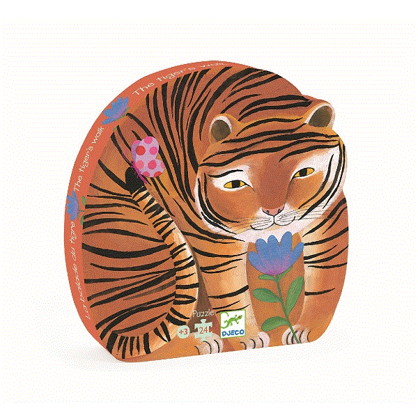 Djeco Formen Puzzle The Tiger'S Walk 24 Teile