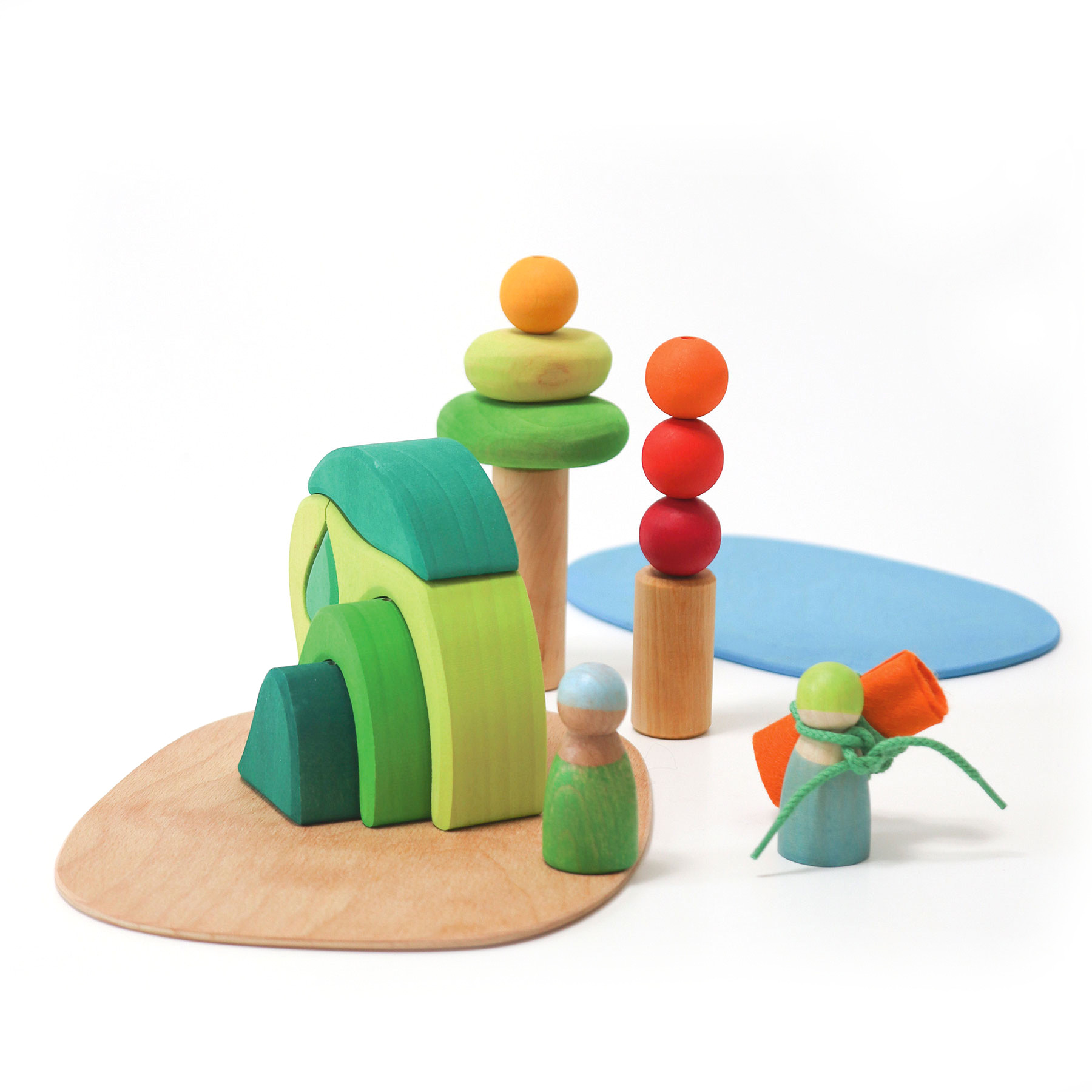 Grimms Spielwelt Waldlichtung Holzspielzeug Set