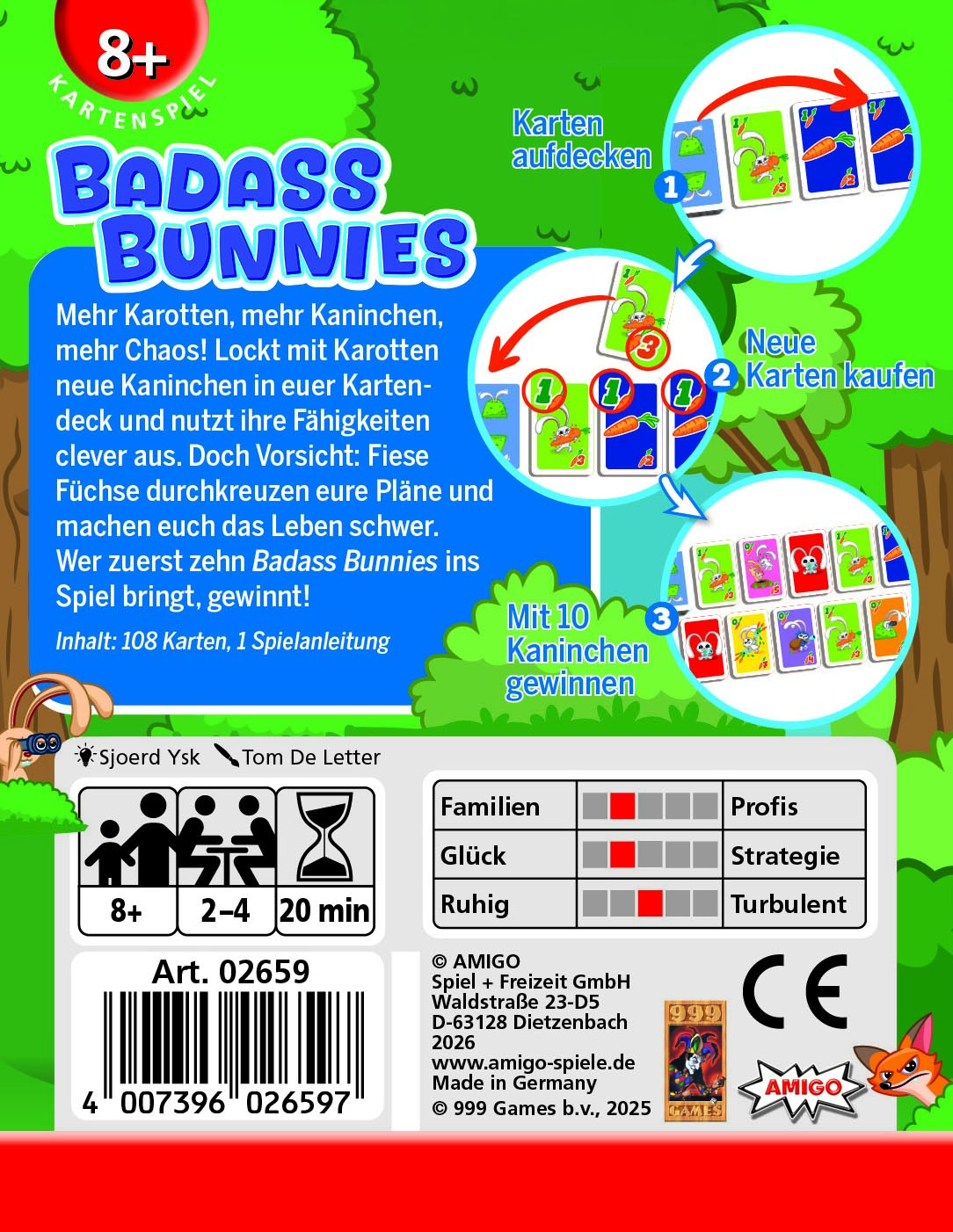 Amigo Kartenspiel Badass Bunnies