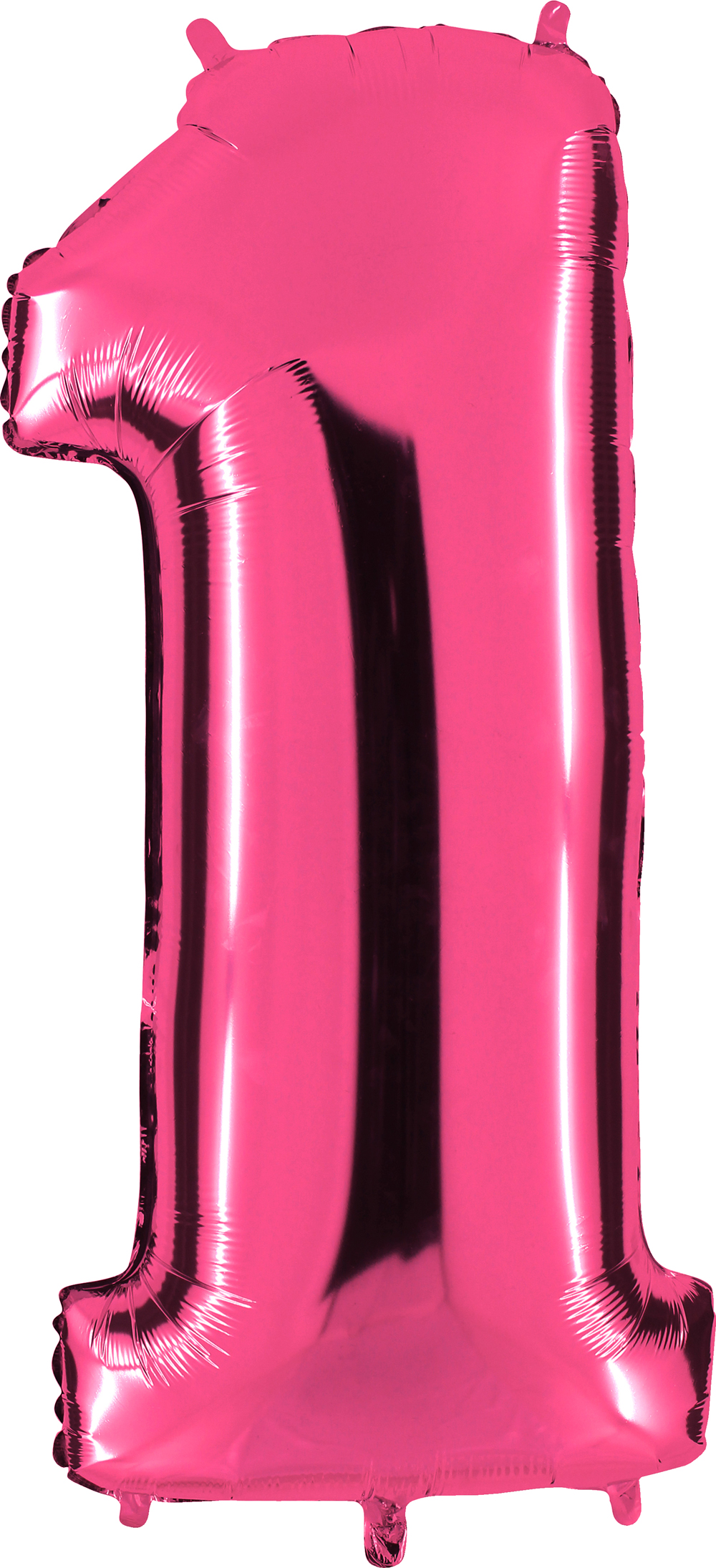 Zahlenballon 40" Folienzahl "1" fuxia