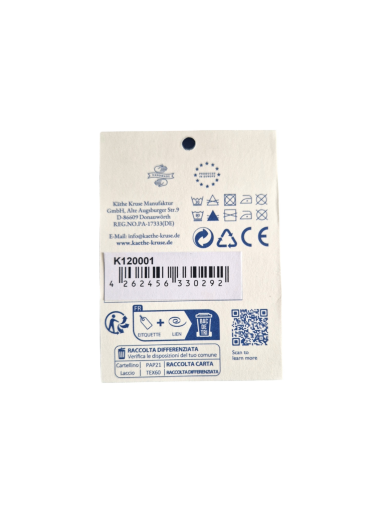 Käthe Kruse Kuscheltier Fred Fuchs mit Latzhose und Mini Wichtelpuppe