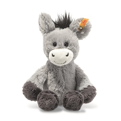Steiff Stofftier Dinkie Esel 20cm grau/blau