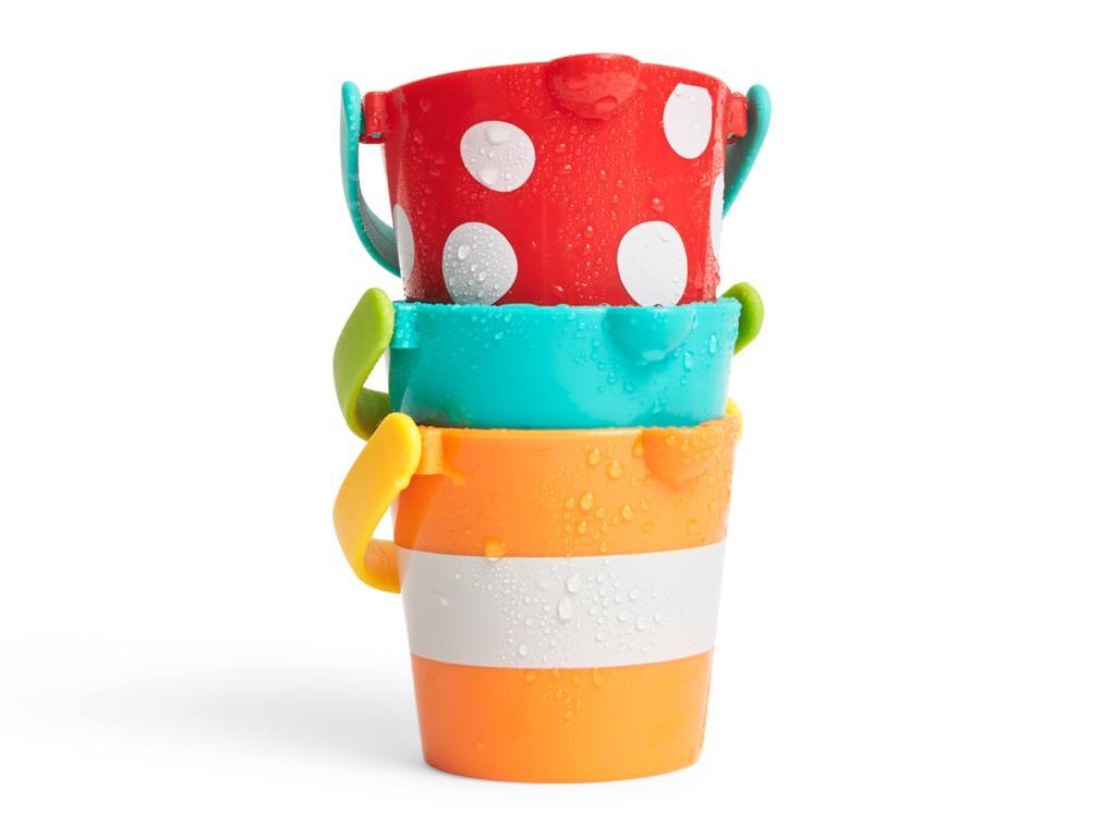 Hape Badespielzeug Buntes Eimerset 