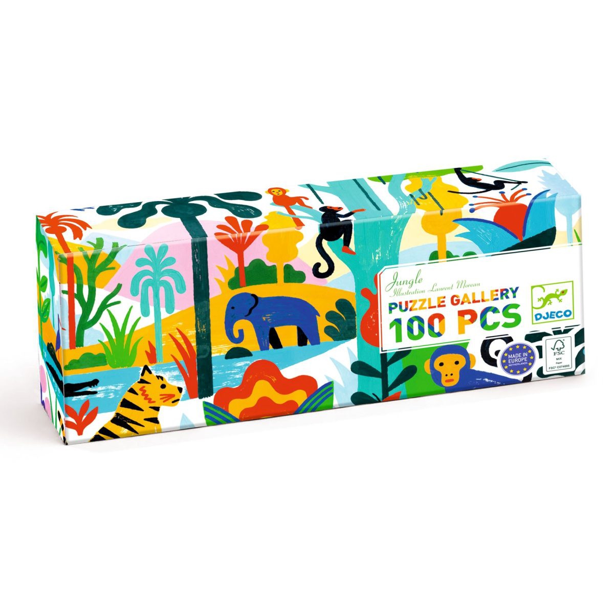Djeco Puzzle Gallery Dschungel 100 Teile