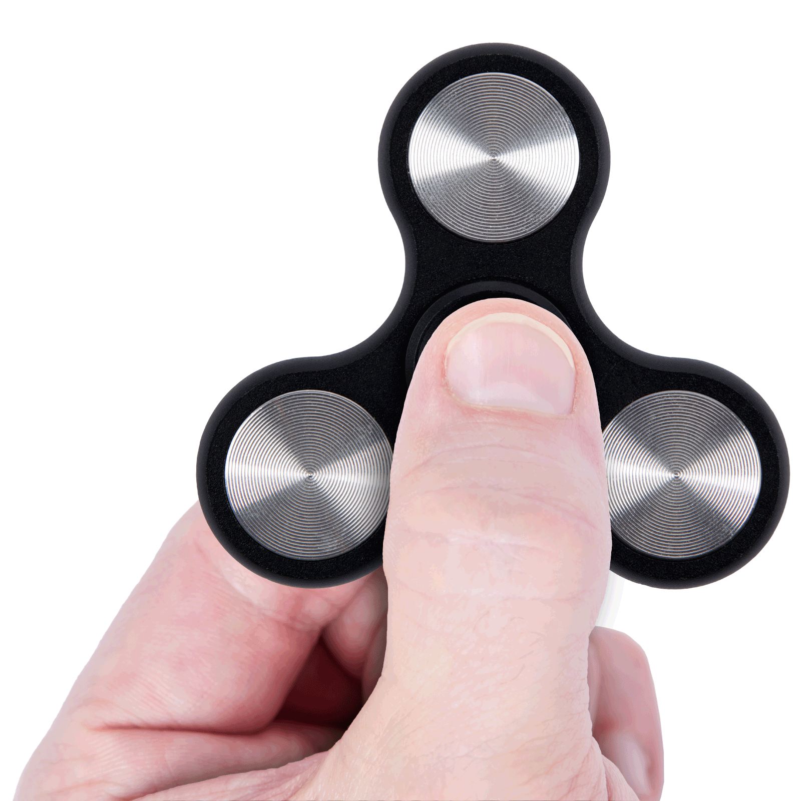 Bopster Metal Fidget Spinner - Black Metall Fidget Toy