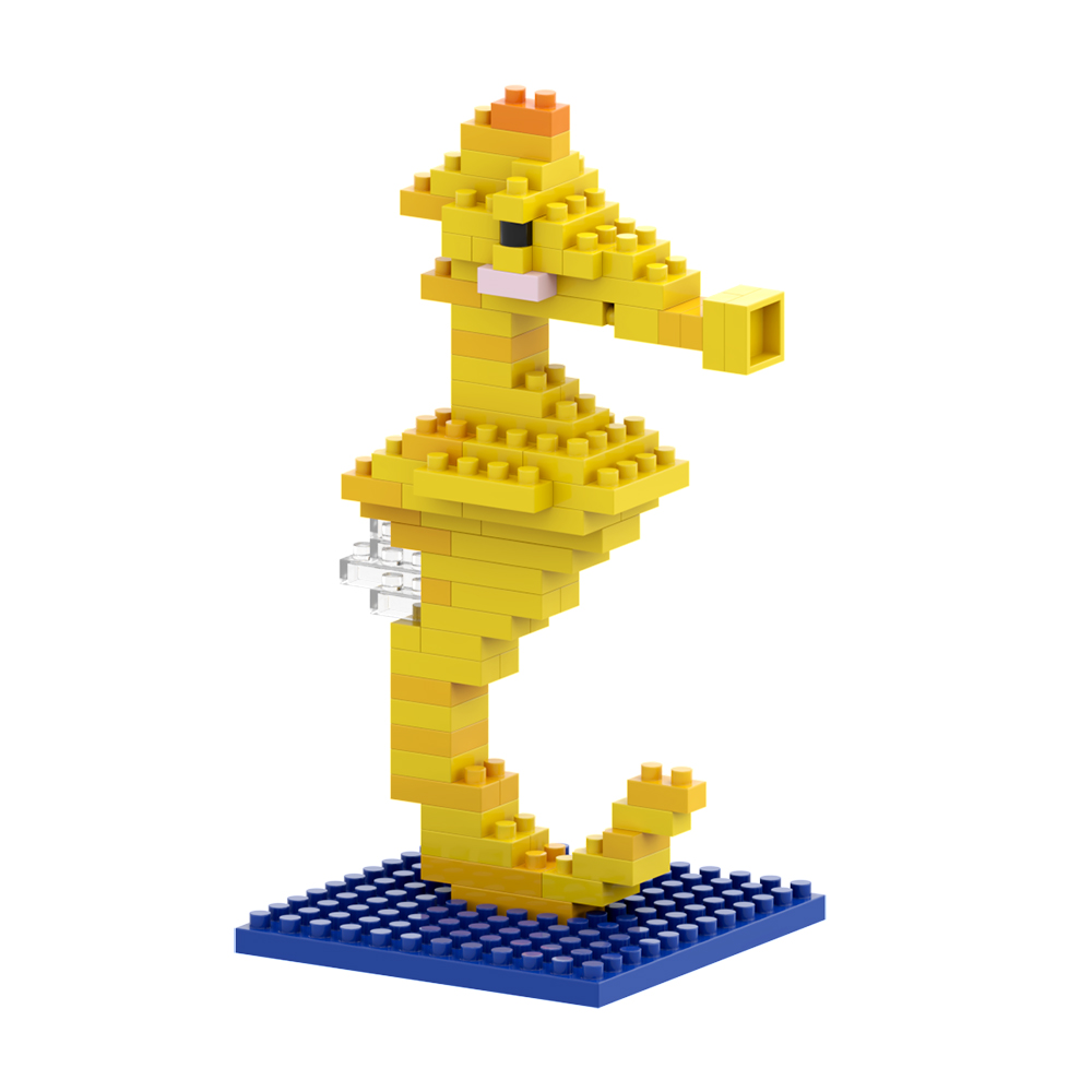 Brixies Seepferdchen 85 Mini-Klemmbausteine