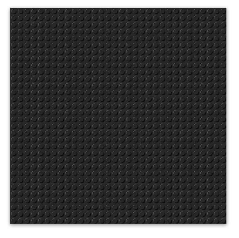 Brixies Plus Bodenplatte Basic schwarz 32 x 32 Noppen Klemmbausteine
