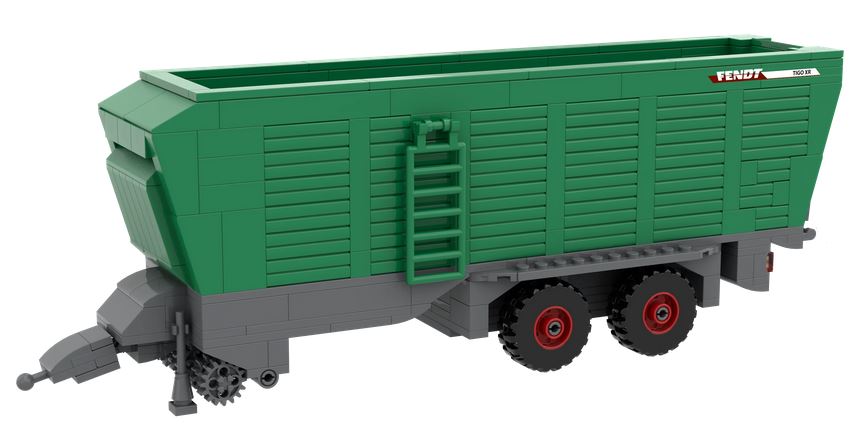 Brixies Klemmbaustein Anhänger Plus Fendt Tigo XR