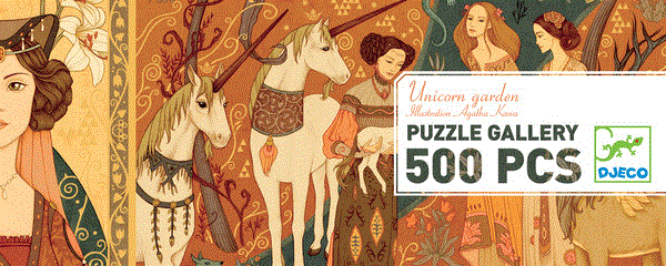 Djeco Puzzle Gallery Unicorn Garden 500 Teile