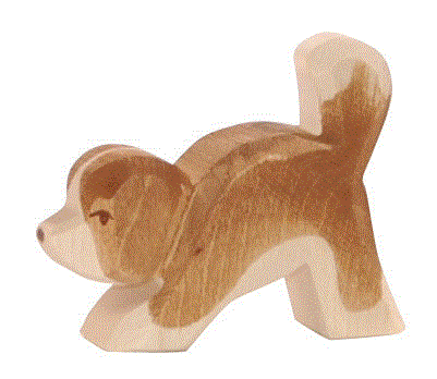 Ostheimer Bernhardiner klein Kopf tief Holzfigur