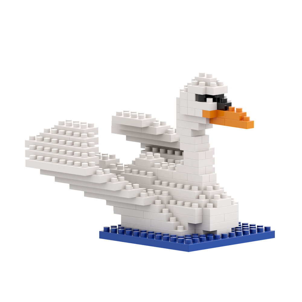 Brixies Schwan 119 Mini-Klemmbausteine
