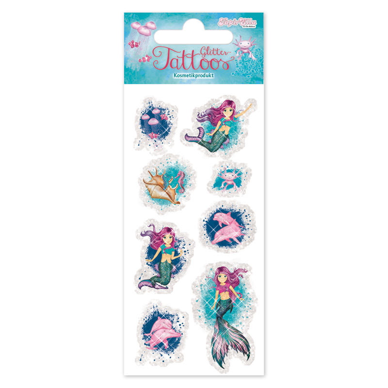 Lutz Mauder TapirElla Glitter-Tattoo Meerjungfrau Coralie