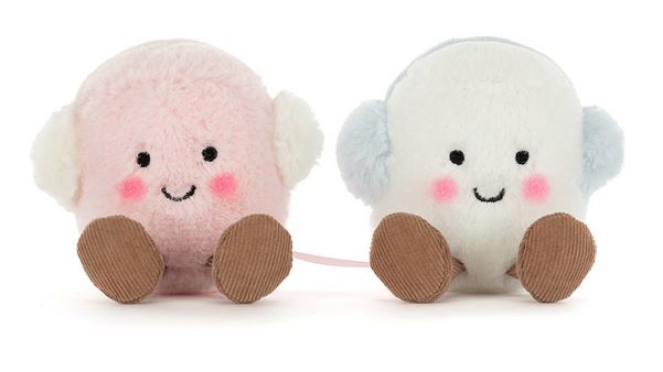 Jellycat Stofftier Amusaebles Toasties Pink & White 