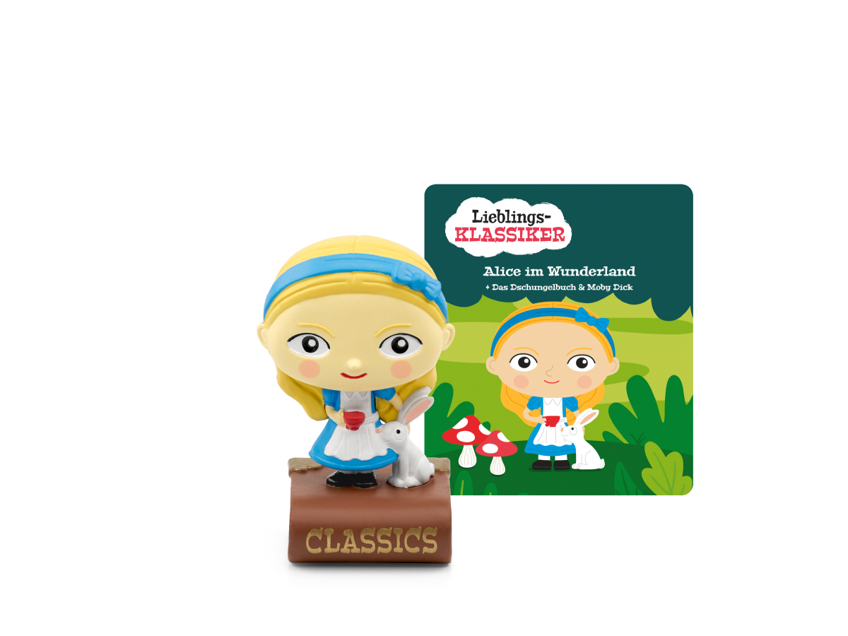 Tonies Hörfigur Lieblings-Klassiker - Alice im Wunderland & 2 weitere Klassiker