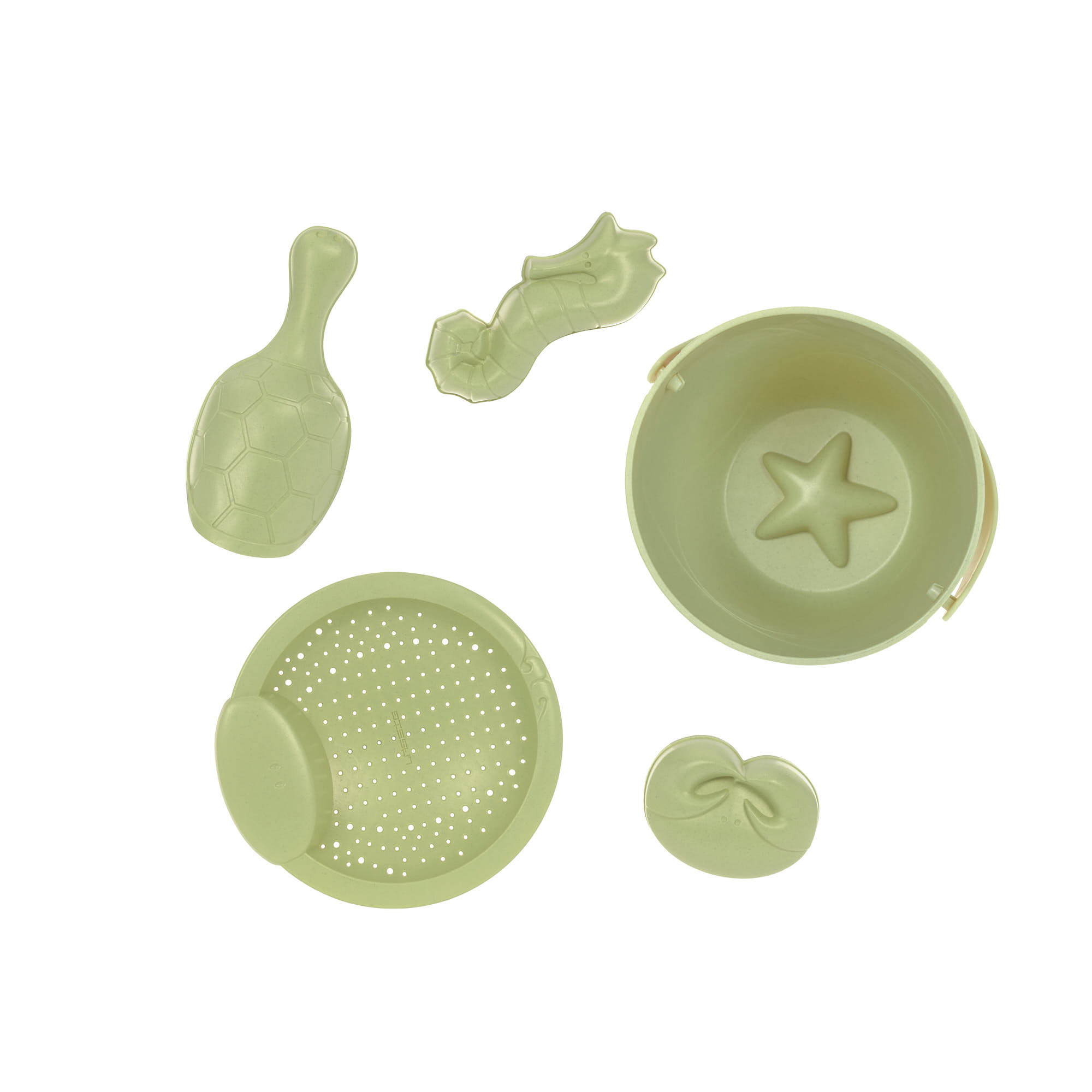 Lässig Sandspielzeug Set 5 Water Friends olive