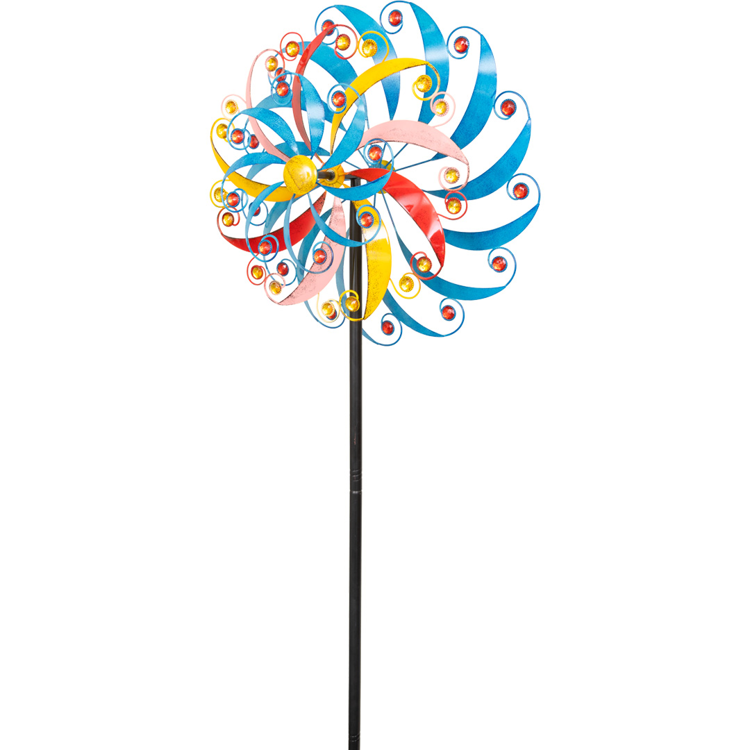 Kinetic Art Metall-Windspiel Aero Spin Triple