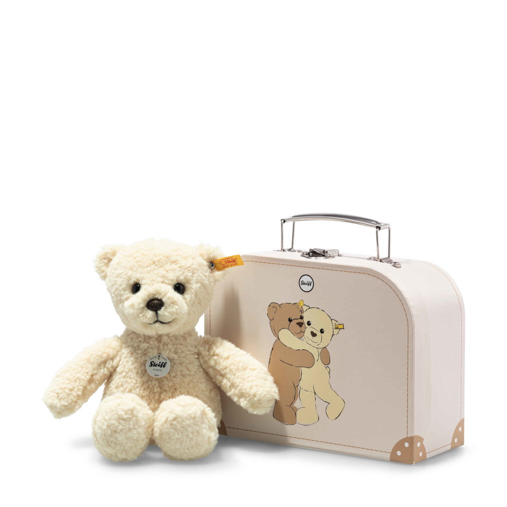 Steiff Teddybär Mila Gr. 21 Vanille im Koffer