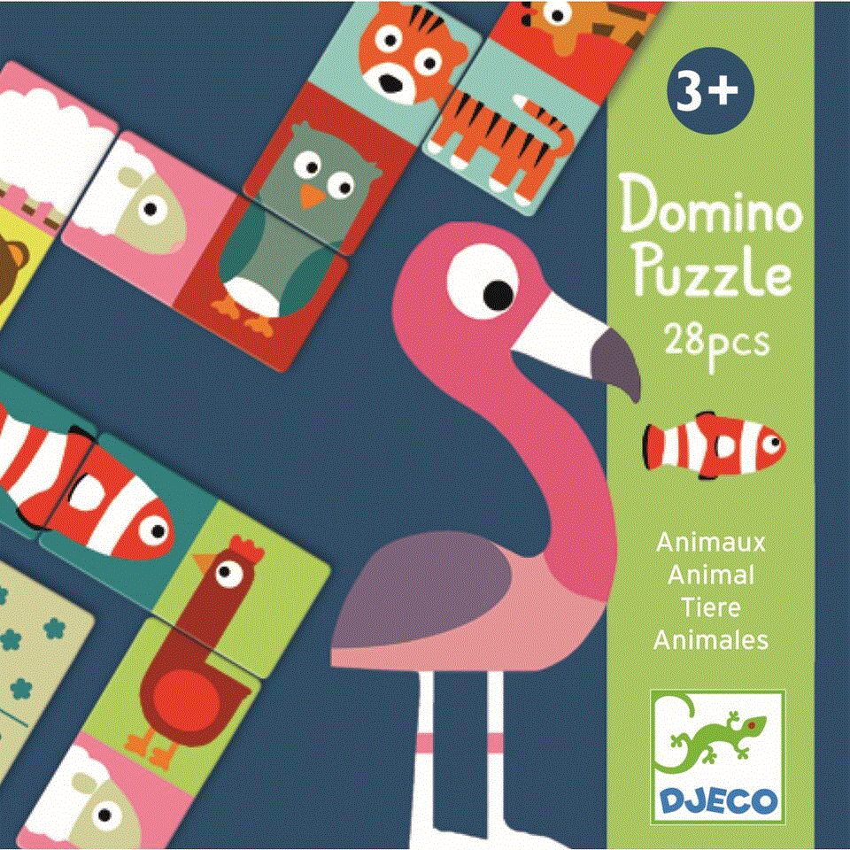 Djeco Lernspiel Domino Animo-Puzzle 