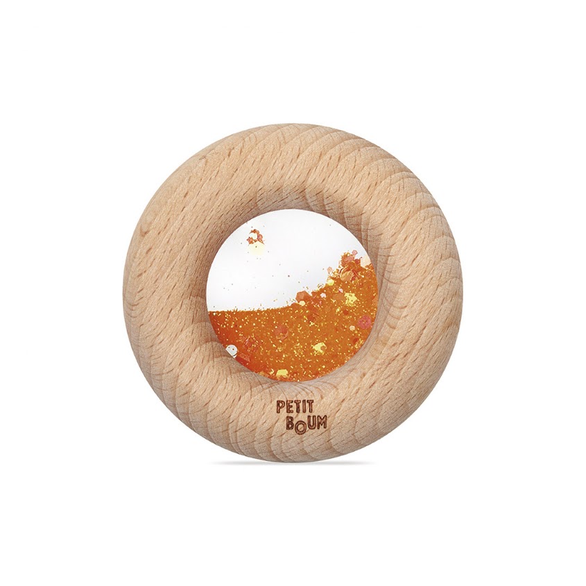 Petit Boum Sensory Calm Donut Orange Sensorik Spielzeug für Babys