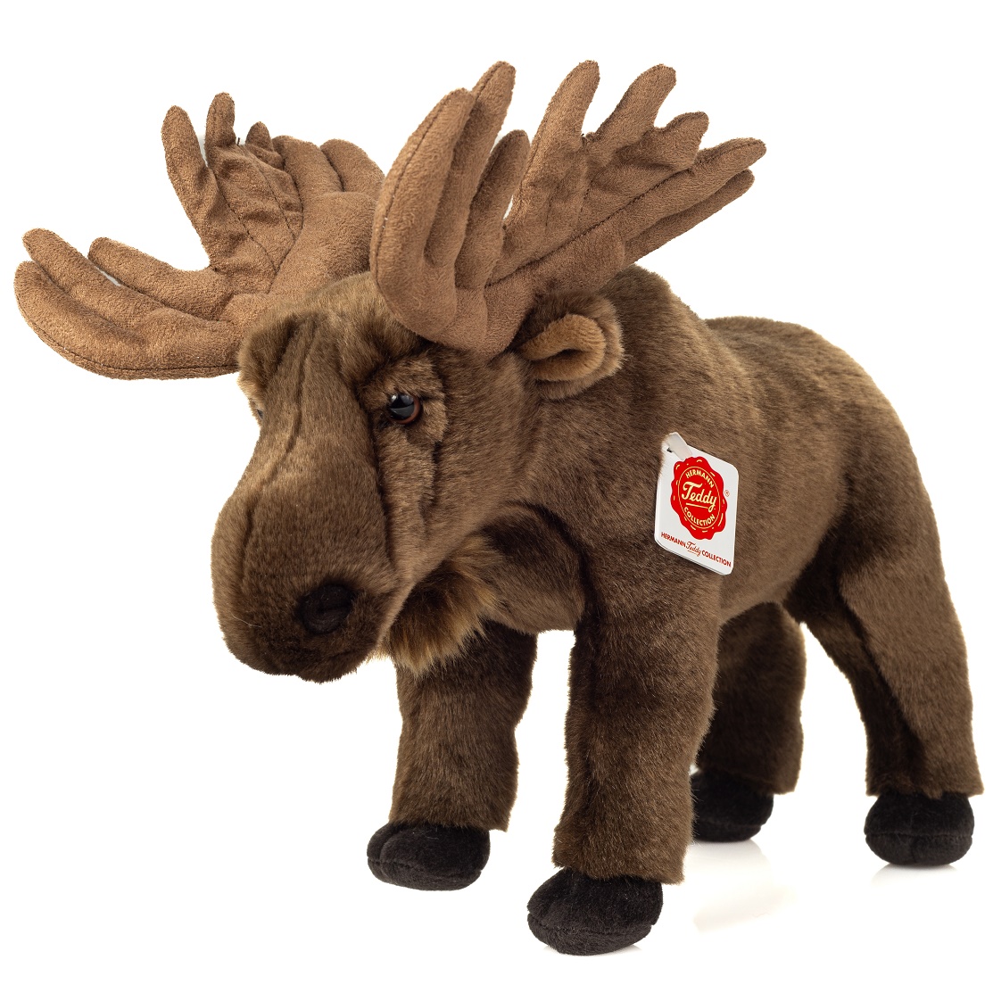 Hermann Teddy Stofftier Elch 30 cm