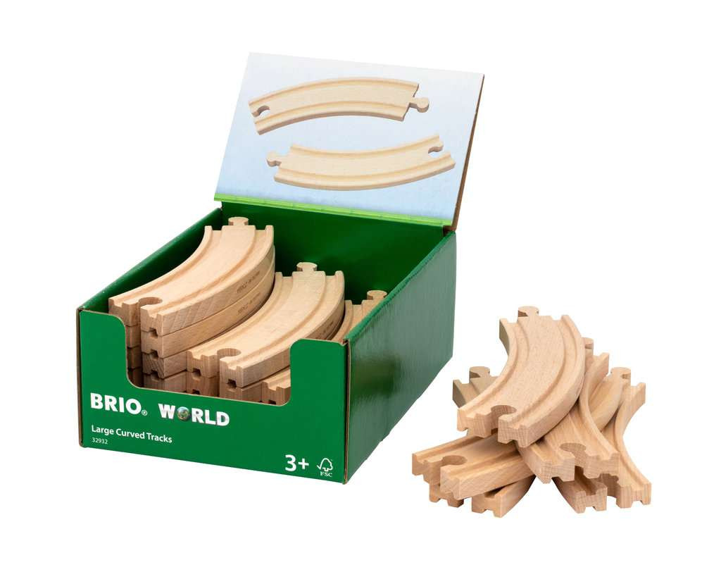 BRIO Holzeisenbahn Gebogenes Gleis (E) 1 Stück