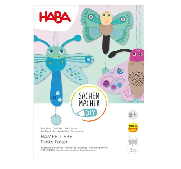 Haba Sachenmacher Bastelset Hampeltiere Schmetterlinge