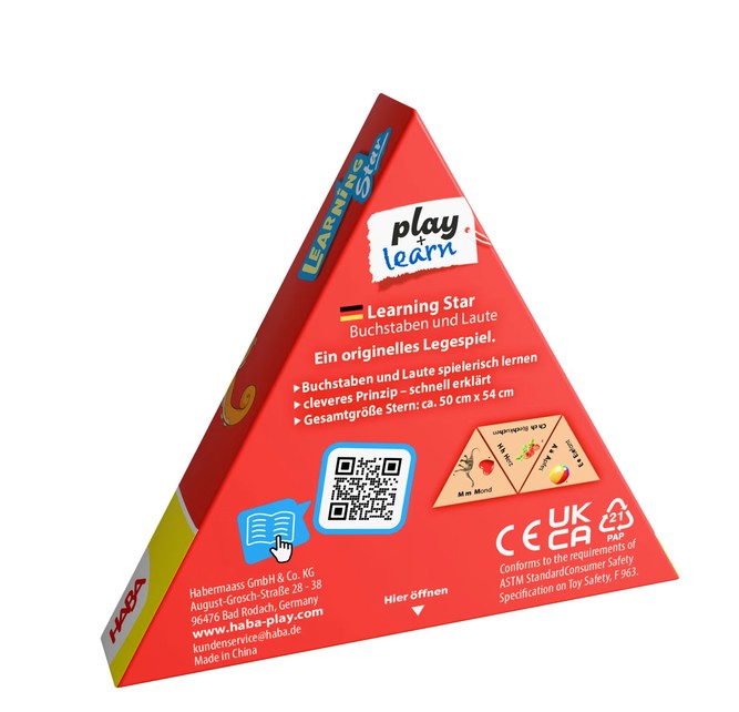 Haba Learning Star Buchstaben und Laute ab 6 Jahre