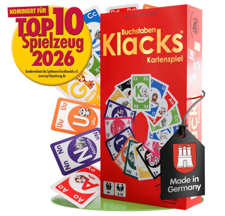 Kartenspiel Buchstaben Klacks