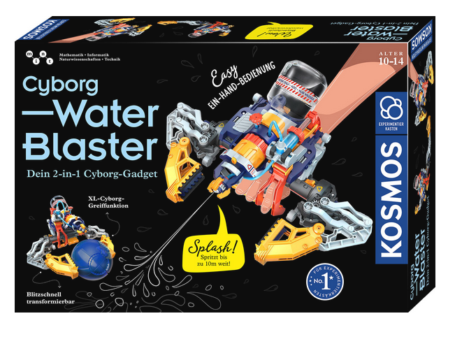 Kosmos Wasserpistole Cyborg Water Blaster mit Greifer
