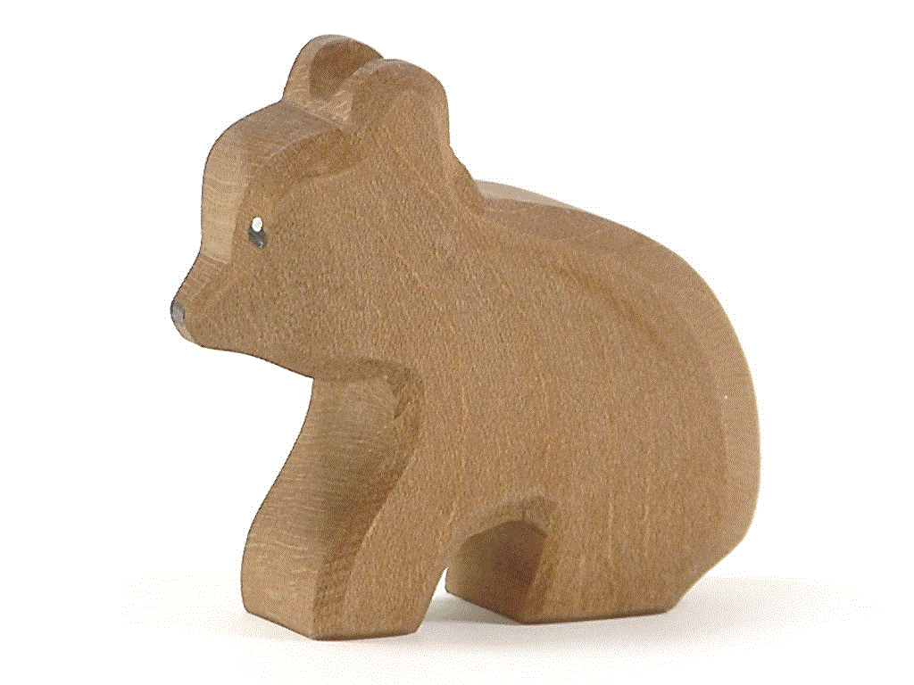 Ostheimer Bär klein sitzend Holzfigur