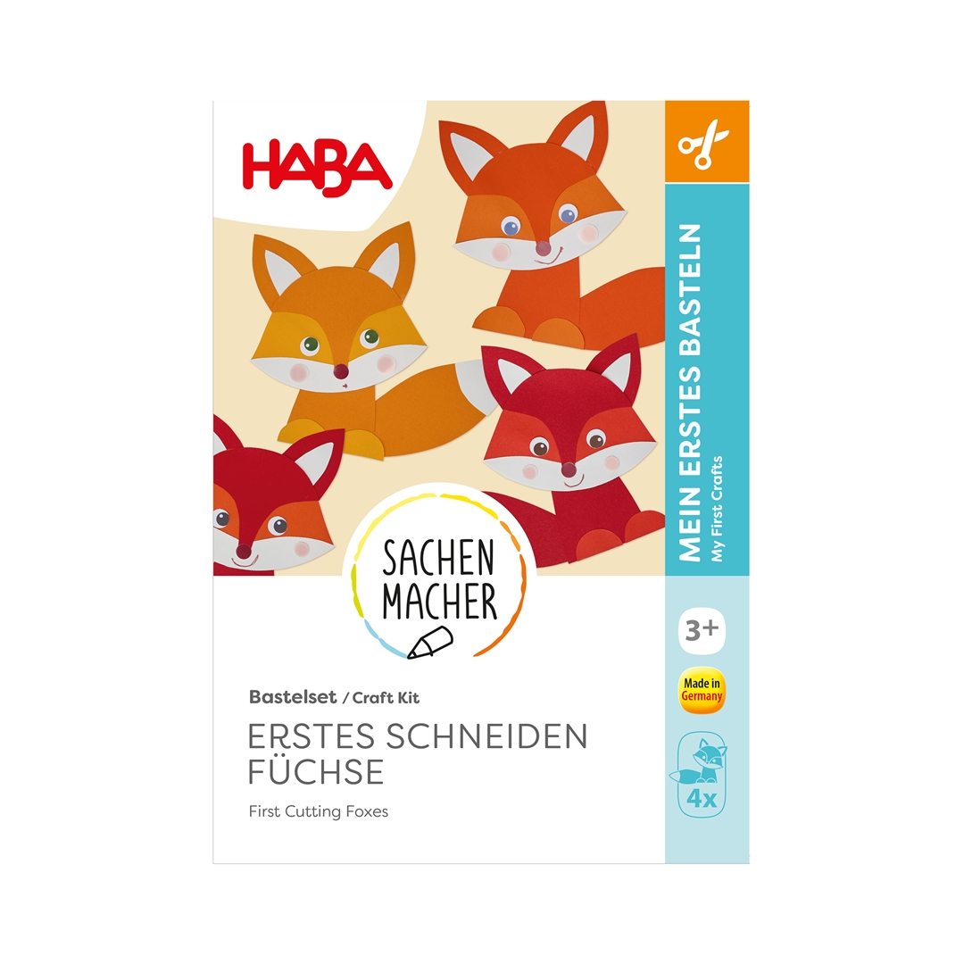 Haba Bastelset - Erstes Schneiden Füchse 