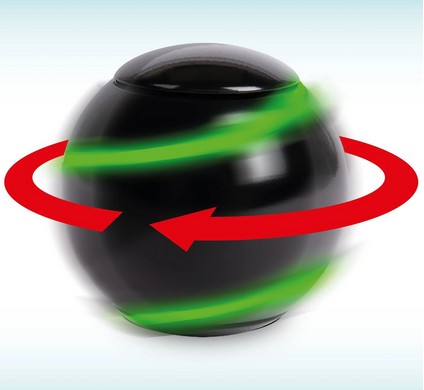 Bopster Fidget Spinner Ball - black & green glow in the dark Metall Fidget Toy