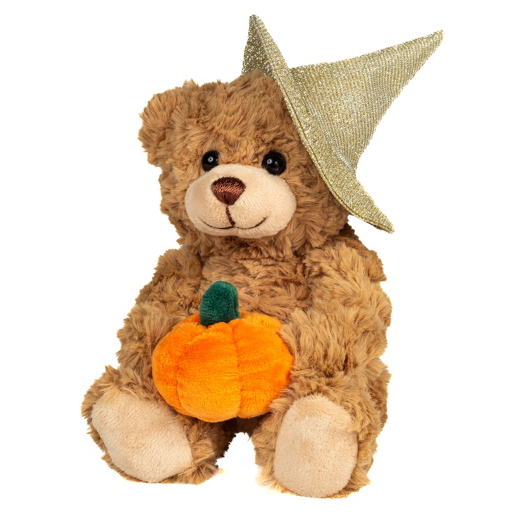 Hermann Teddy Halloween Teddy mit Kürbis 20 cm