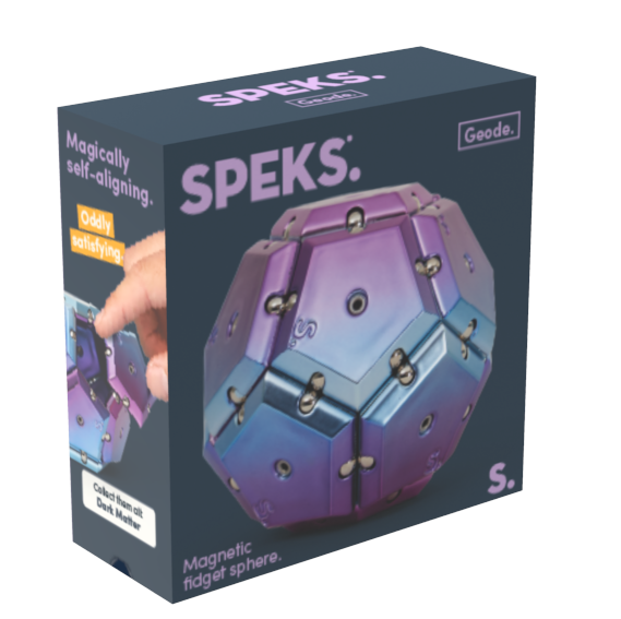 SPEKS Geode Sphere Chrome Nova Purple Magnet Fidgettoy ab 14 Jahren