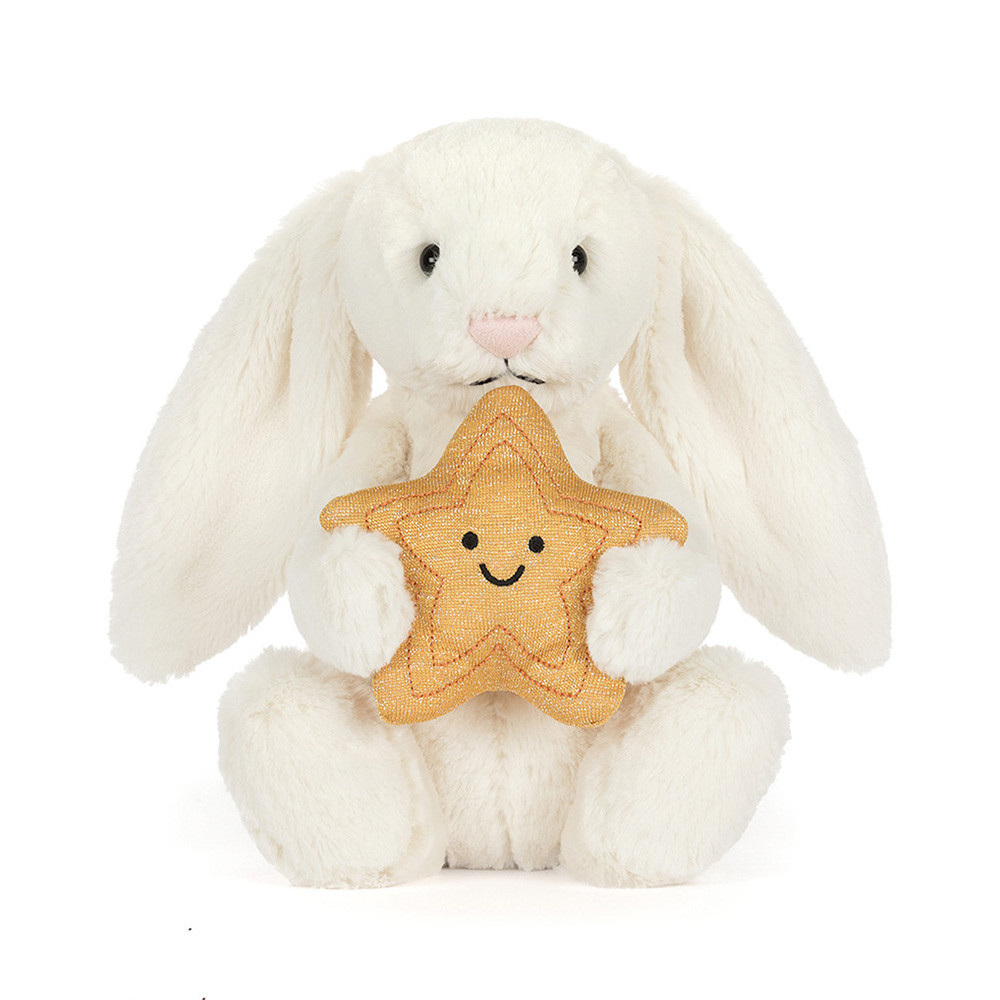 Jellycat Stofftier Cream Bunny with Star