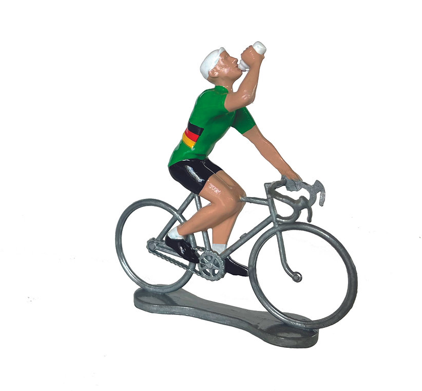 Bernard & Eddy Zinnfigur Radrennfahrer P5 "The Thirsty" Deutschland