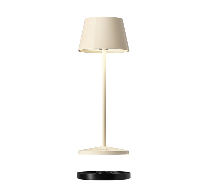 Villeroy & Boch In- & Outdoorleuchte Seoul Micro elfenbein ceramic akkubetriebene und dimmbare Tischlampe