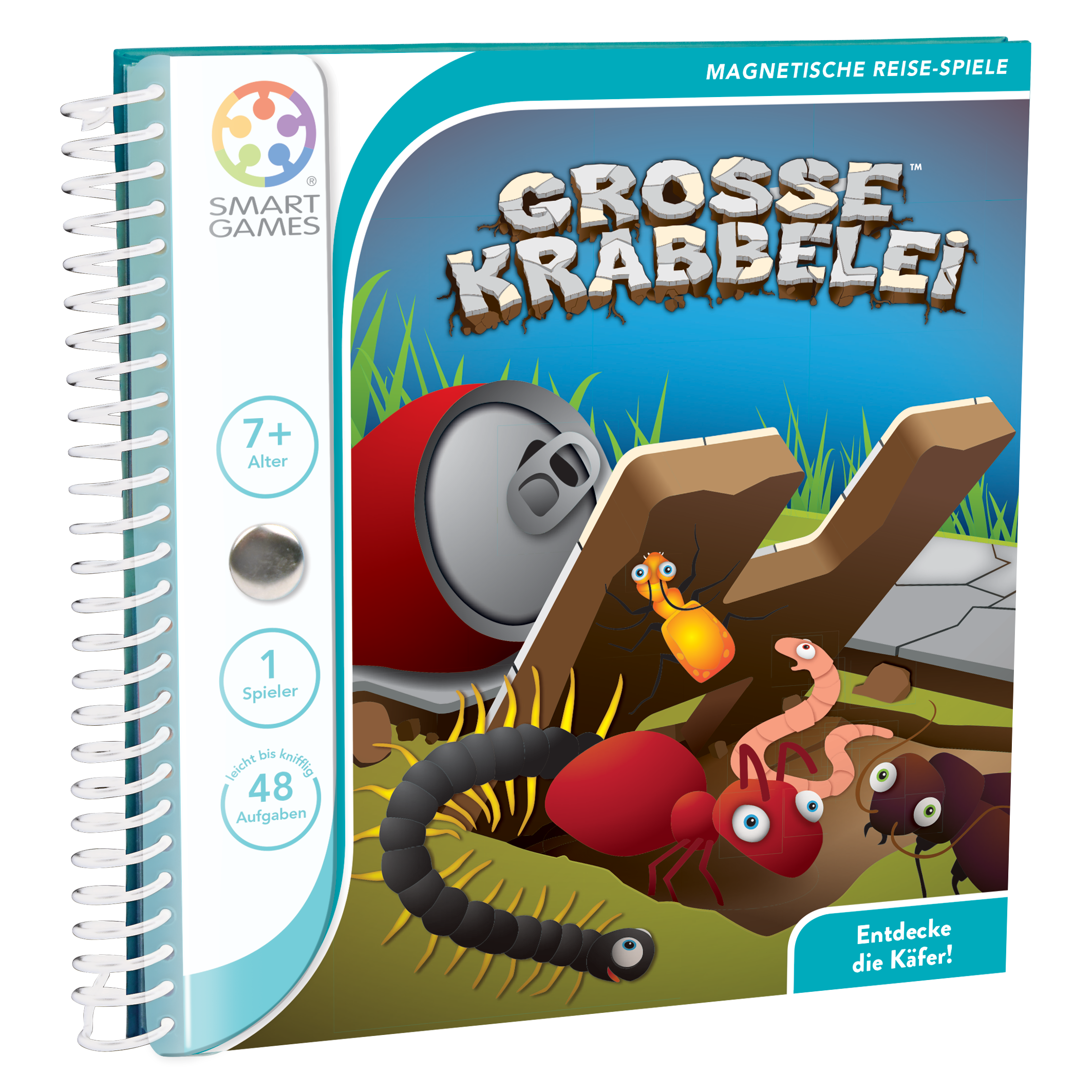 SMARTGames Magnetic Travel Große Krabbelei Magnetische Reisespiele
