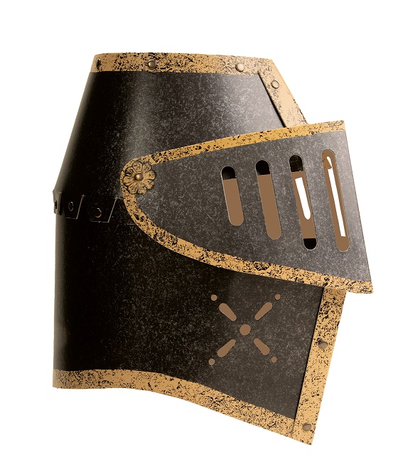 Vah Ritterhelm schwarz Karton genietet