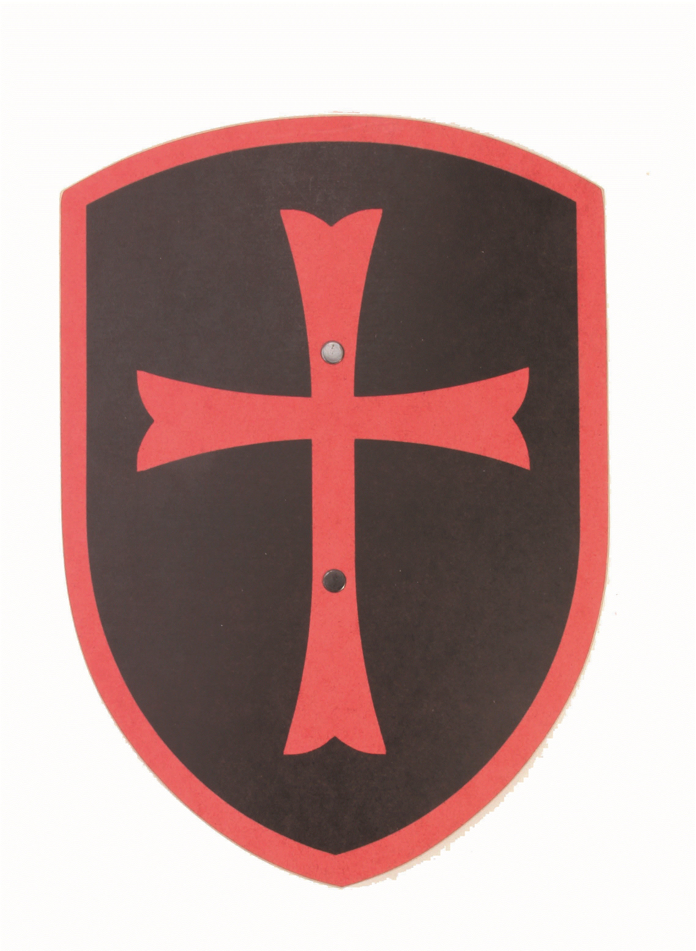 Vah Holzschild Tempelritter schwarz-rot 