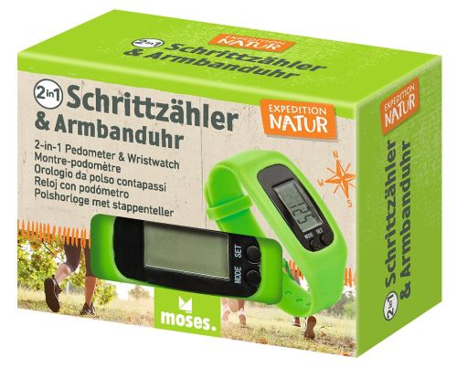 moses Expedition Natur 2-in-1 Schrittzähler & Armbanduhr